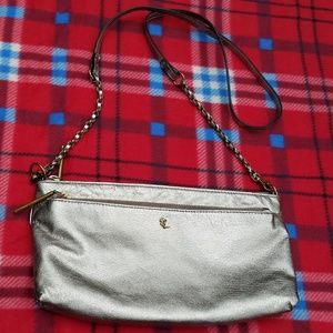 ELLIOTT LUCCA | Silver Leather Crossbody